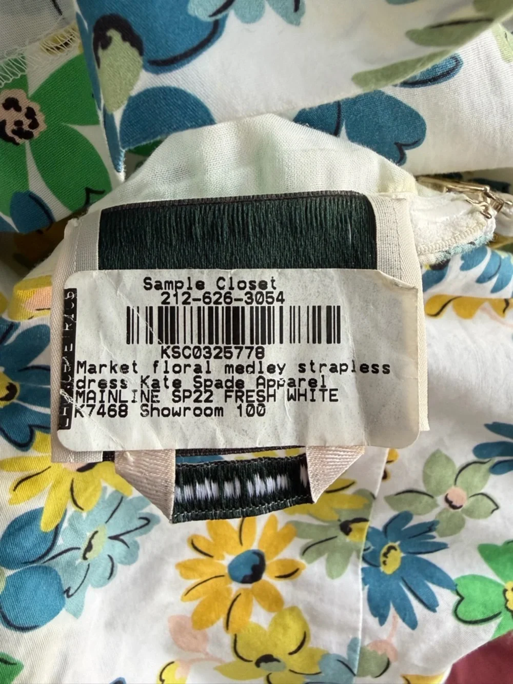 Kate Spade Strapless Market Floral Midi Dress Size 4